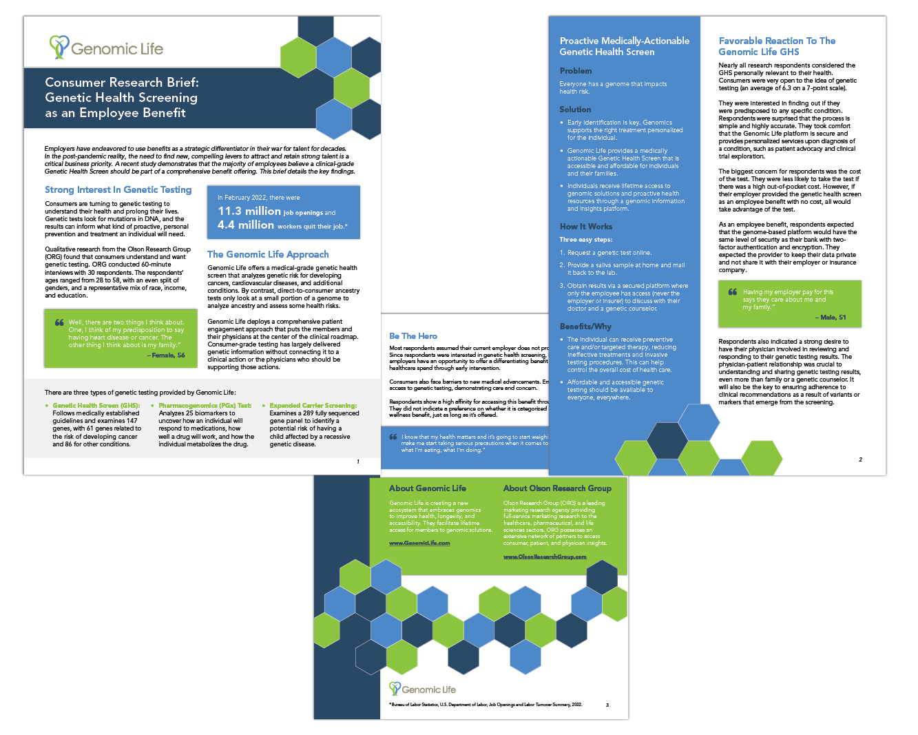 Genomic Life: Consumer Reasearch Brief