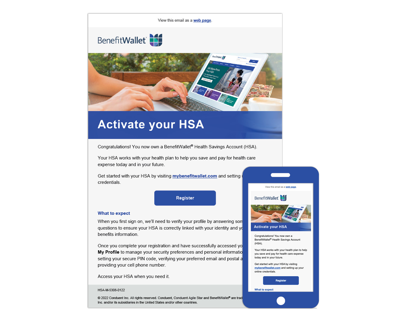 BenefitWallet: Activate your HSA email