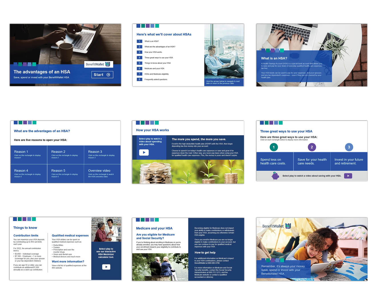 BenefitWallet Storyline 360 presentation: The advantages of an HSA