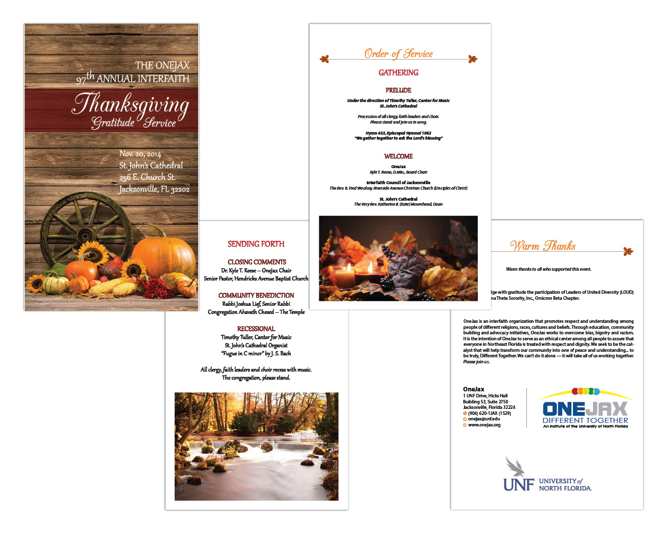 OneJax Thanksgiving Gratitude Service